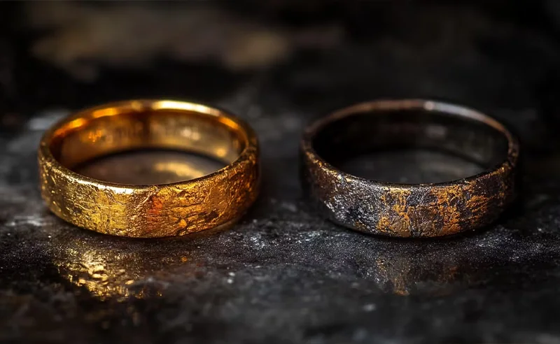 طلا سیاه می شود