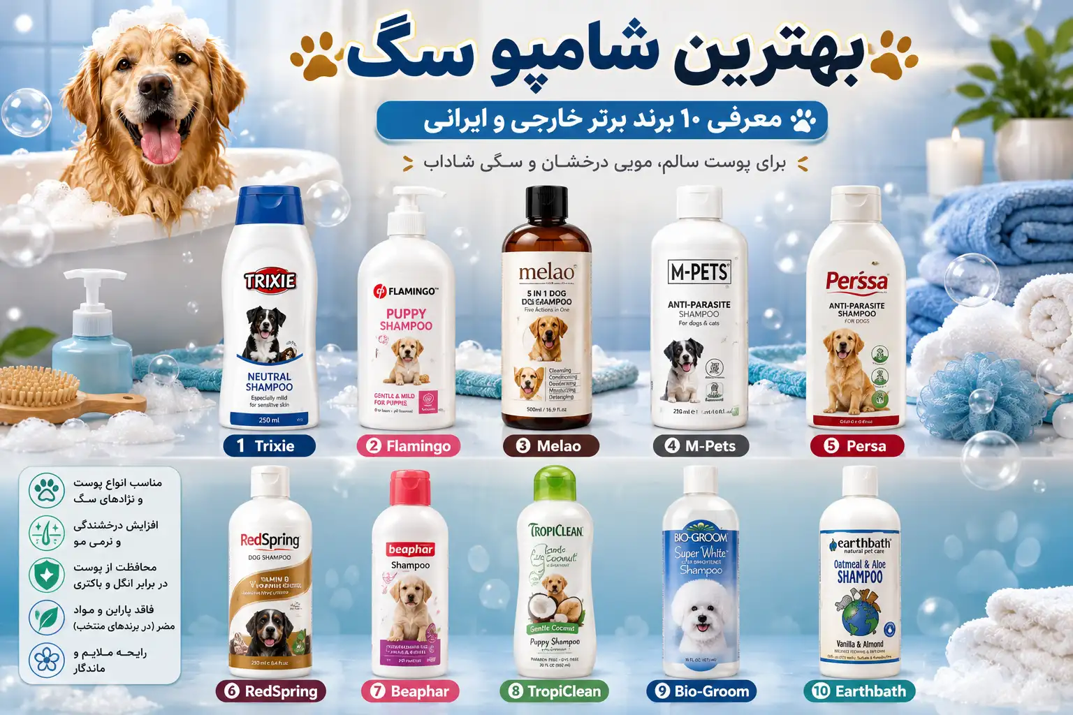بهترین شامپو سگ